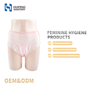 Culotte menstruelle jetable taille haute design vente en gros culotte menstruelle confortable en coton biologique à base de plantes sèches femme - Product Image 2