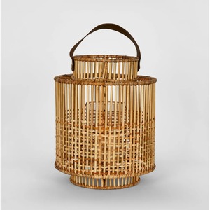 Vietnamese Factory Wholesale Rattan Bamboo <b>Lantern</b> Natural Woven Wicker <b>Candle</b> <b>Holder</b> for Table Decor Indoor Outdoor Use - Product Image 3