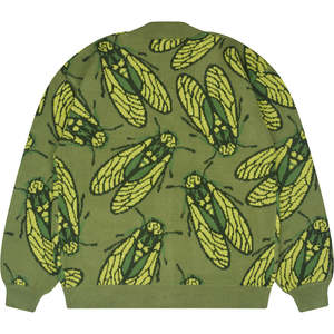 Pull ample à col en V et boutonnage long, épaules tombantes, respirant, pour femme, coupe décontractée, style urbain streetwear, tricot confortable et ample - Product Image 6