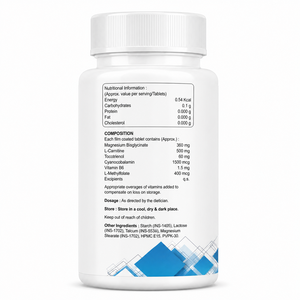Comprimés de bisglycinate de magnésium, de L-carnitine et de tocotriénols à marque privée pour le soutien énergétique et le bien-être - Product Image 2