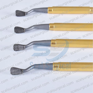 Lime à os orthopédique TC Miller à double extrémité, coupe croisée droite, en acier inoxydable de qualité médicale - Product Image 2