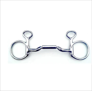 Mors de cheval en acier inoxydable taille 4 1/2 avec perles vertes et oranges – Équipement d'équitation - Product Image 3