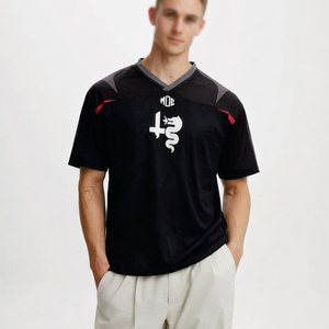 Jersey de Fútbol Americano Personalizado de Primera Calidad para Hombre, Cuello en V, Transpirable, de Poliéster, para Entrenamiento, Fabricante de Ropa Deportiva OEM - Product Image 3