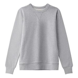 Sweat-shirt à col rond personnalisé avec broderie de logo, chaud pour l'hiver, à épaules tombantes, doublé, anti-boulochage, doux et confortable, pour femmes - Product Image 1