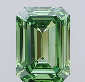 Diamante Cultivado en Laboratorio con Certificación IGI, Corte Esmeralda de 2.00 CT, Color Verde Intenso Fantasía, Claridad VS1, CVD LG 743541382, ROYAL GEMS PARA JOYERÍA - Product Image 1