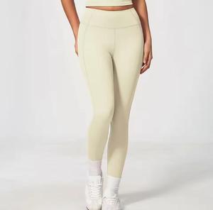 High Waist Full Length Solid Eco-Friendly <b>Seamless</b> <b>Leggings</b> Women's Spandex Knitted Stretch Breathable Soft Comfortable All - Product Image 1