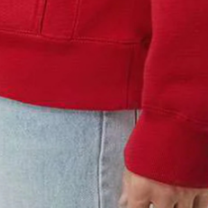 <b>Mens</b> Heavyweight Cross-Grain Hoodie <b>Red</b> Color Premium Cotton Fleece Pullover <b>Sweatshirt</b> Custom Logo OEM ODM Casual Winter Wear - Product Image 6