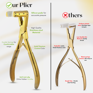 New <b>Hair</b> Extension Tools Kit Tape in <b>Hair</b> Extensions Plier Comb and 9pcs Bride <b>Sectioning</b> <b>Clip</b> for <b>hair</b> stylings Stainless Steel - Product Image 5