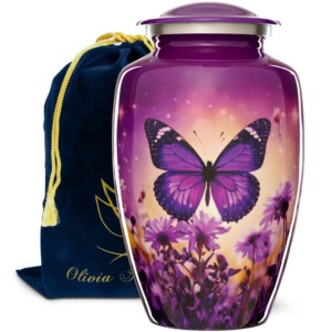 Urna Funeraria con Estampado de Leopardo Rojo para Cenizas de Adultos, Urna Conmemorativa con Diseños Personalizables, Urna Grande de Aluminio - Product Image 6