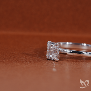 Bague solitaire en diamant de laboratoire taille radiant 0,50 carat en or massif 18 carats |   Bijoux de fiançailles et de mariage pour femmes certifiés IGI - Product Image 3