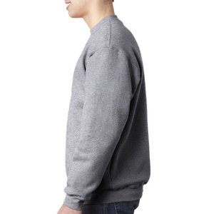 Sudadera de Cuello Redondo Gris para Hombre, Color Sólido, Informal, de Punto, de Algodón, Corte Regular, para Otoño - Product Image 5