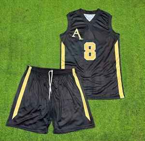 Uniforme de Baloncesto Personalizado al por Mayor de Alta Calidad, Conjunto de Sublimación de Camisetas de Fútbol Unisex, Impresión de Logotipo Personalizado, Bordado en la Parte Superior - Product Image 3