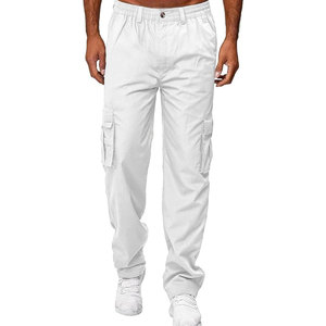 Pantalon cargo pour homme élégant et très demandé, respirant, séchage rapide, en coton, avec logo de marque - Product Image 2
