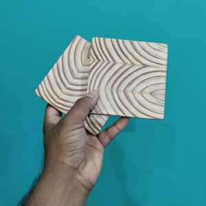 Posavasos de Madera de Pino Clásico de la Mejor Calidad, 10x10cm, Cuadrado, Ecológico, Duradero, para Decoración de Mesa, a Precio Económico - Product Image 5