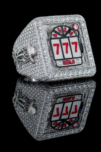 Anillo de Plata de Ley 925 con Diseño de Máquina Tragamonedas, Diamantes Moissanite VVS, Estilo Hip Hop, Casino, Lujoso, con Baño de Rodio - Product Image 6