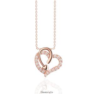 Collar de Oro de Moda, Vietnam OEM/ODM, Glosbe & Co, Collar de Oro con Corazón de Diamante Natural Unisex, Joyería al por Mayor, Estilo de Lujo - Product Image 2