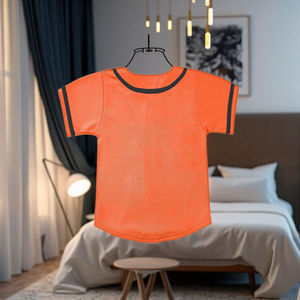 Camiseta de Béisbol Juvenil Personalizada al por Mayor, 100% Poliéster, Malla Sublimada, Diseño de Parches en la Parte Delantera, Uniforme de Equipo para Viajes de Béisbol - Product Image 2