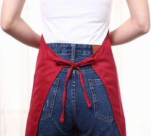 Delantal de algodón reutilizable personalizado unisex para cocina, bar, cafetería, restaurante, limpieza diaria con logotipo personalizado - Product Image 5