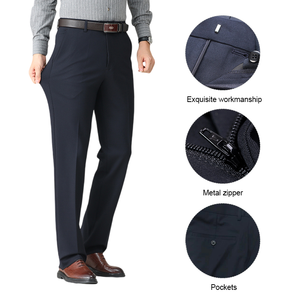 Pantalones de Traje Formales para Hombre de la Mejor Calidad, Corte Slim Fit, Pantalones de Oficina Ajustados y Elásticos, MOQ Bajo - Product Image 6