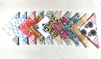 Bandana carrée d'inspiration vintage, motif floral en blocs d'art, en coton respirant, couvre-tête décontracté pour femme, foulard FABRIA 21x21 pouces