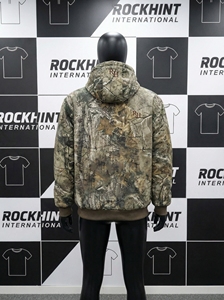 เสื้อแจ็คเก็ตซิปพิมพ์ลายพรางสไตล์วินเทจสำหรับผู้ชาย  ผ้าฝ้าย 100% คุณภาพสูง ทรงบ็อกซี่  แบบมีฮู้ด เหมาะสำหรับการล่าสัตว์ - Product Image 3