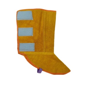 Protège-chaussures de soudage industriels souples en cuir de vachette pleine fleur de qualité supérieure pour vêtements de sécurité - Product Image 6