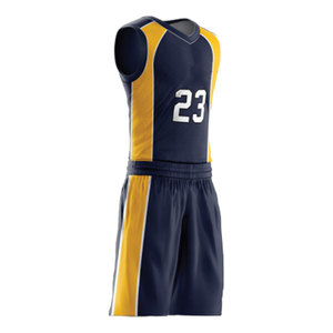 Tenue d'équipe personnalisée pour le basketball – Kit de club avec design par sublimation, respirant, 100 % polyester, coupe athlétique, uniforme de basketball - Product Image 3
