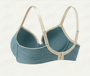 Soutien-gorge en dentelle sans armatures pour femme, couleurs personnalisables, bonnet complet, trois agrafes, bretelles réglables, dos en U, respirant, séchage rapide - Product Image 3
