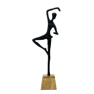 Handmade Bronze Ballerina Sculpture <b>Figure</b> Contemporary Artistic Decor for Living Room Tabletop Ornament - Product Image 2
