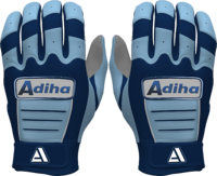Sarung Tangan Baseball Kulit Grosir Warna Biru Dongker Biru Langit Manset Pendek Anti-Selip Penutup Hook Loop Berkualitas Tinggi