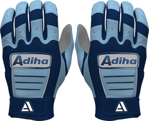 Guantes de Bateo de Béisbol al por Mayor, Color Azul Cielo, Puño Corto, Cierre de Gancho y Bucle Antideslizante, Alta Calidad, Hechos en Adiha Impex - Product Image 1