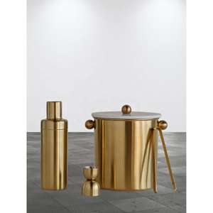 Juego de Coctelera Portátil de Metal y Latón de Lujo Moderno, Ecológico y Reutilizable de 750 ml, Hecho a Mano, Modelo Bold Blossom Deluxe BB0033, Herramientas de Bar - Product Image 5