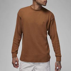 T-shirt à manches longues uni, t-shirts oversize décontractés, t-shirt raglan en coton respirant, coupe classique avec design personnalisé, chemises pour hommes - Product Image 1