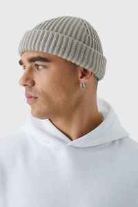 Customized Ribbed Beanie Hat in Beige Color Unisex Acrylic Winter <b>Cap</b> Manufacturer <b>Men</b> Hats & <b>Caps</b> Supplier Wholesale Rate <b>Caps</b> - Product Image 2