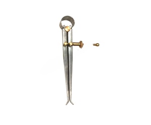 Pinzas divisoras cónicas de latón con corte tipo baguette, con calibrador de 10 pulgadas y piezas de latón para la fabricación de joyas y herramientas de bricolaje - Product Image 2