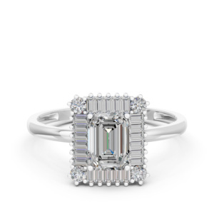 Anillo de Plata 925 con Diamante de Laboratorio para Mujer, Certificado IGI, RJC, ODM, OEM, Fabricante de Joyería Fina Ética, Venta al Por Mayor E201079 - Product Image 2