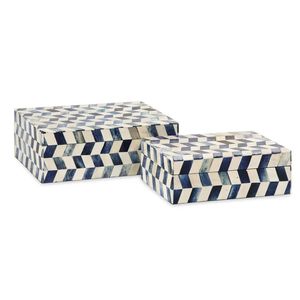 AUREVIA CRAFTS Boîte de rangement de bijoux de luxe moderne, faite main, avec serrure à clé et motif gravé, options personnalisables, en carton de haute qualité - Product Image 1