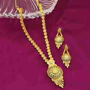 ชุดสร้อยคอยาวทองชุบไมโคร 14K 18K 24K ขายส่ง, ชุดเครื่องประดับดีไซน์ดั้งเดิม, ชุดสร้อยคอยาวแฟชั่น - Product Image 1