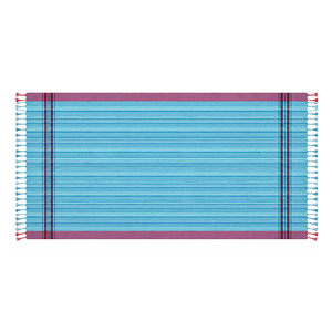 Serviette Kikoy 100% coton avec franges, super absorbante, serviette turque Kikoy au meilleur prix, exportateur en Inde. - Product Image 2