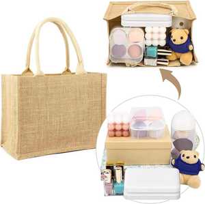 Bolsa de Yute Natural de Tamaño Personalizado con Asas de Cuerda Resistentes e Interior Laminado - Product Image 4