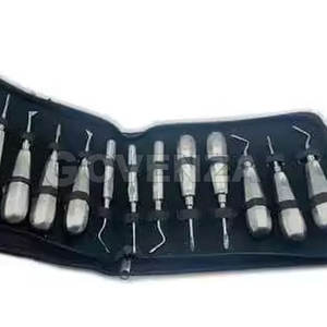 Ensemble d'instruments de chirurgie dentaire manuels de qualité supérieure avec curette Gracey et élévateur radiculaire en acier inoxydable CE - Product Image 4