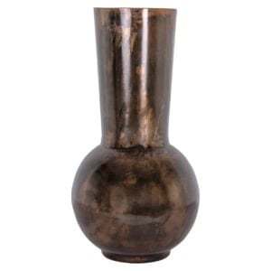 Decor With Purpose Handmade Bronze Tabletop <b>Vase</b> Rustic Design 42cm Height Ø15cm Top Ø20.5cm Base - Product Image 6
