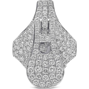 Luxury Women 18K Solid <b>Gold</b> Diamond <b>Cocktail</b> <b>Ring</b> Letter Shape Wedding Jewelry - Product Image 3