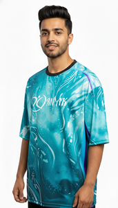 Camiseta Urbana Casual Oversize Sublimada para Hombre, Ajuste Holgado, Estilo Urbano, Top Moderno para Uso Diario - Product Image 4