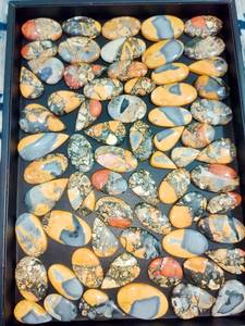 MAHNAJ GEMS Natural Maligano Jasper Cabochon Lot Wholesale Loose Scenic Brecciated Malingano Gemstones for Jewelry Making - Product Image 1
