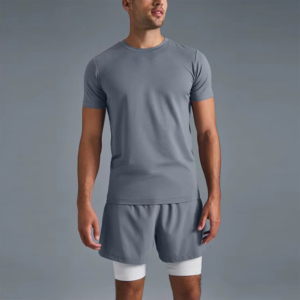 เสื้อเชิ้ตแขนสั้นลำลองสำหรับผู้ชาย วัสดุระบายอากาศได้ดี ทรงหลวม ใส่สบายทุกวัน สไตล์เรียบง่าย คอกลม เสื้อเชิ้ตสำหรับใส่ในฤดูร้อน - Product Image 2