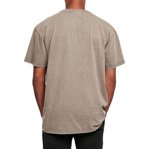 Custom Pigment Dyed Tees Crew Neck Distressed Sleeveless T Shirt <b>Men</b> Cheap Price Comfortable <b>Men</b> T Shirt Casual Wear - Product Image 4