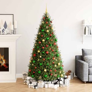 ชุดลูกบอลคริสต์มาส 111 ชิ้น สีแดง เขียว ทอง ทำจากโพลีสไตรีน สำหรับตกแต่งต้นคริสต์มาส - Product Image 1