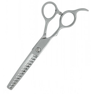 Silver Color Screw <b>Left</b> <b>Handed</b> Professional Thinning Barber <b>Scissors</b> Hair Cutting Shears Sharp Edge Stainless Steel Medium - Product Image 3