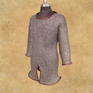 Haubert médiéval en maille, armure SCA à demi-manches Philip Patton - Product Image 4